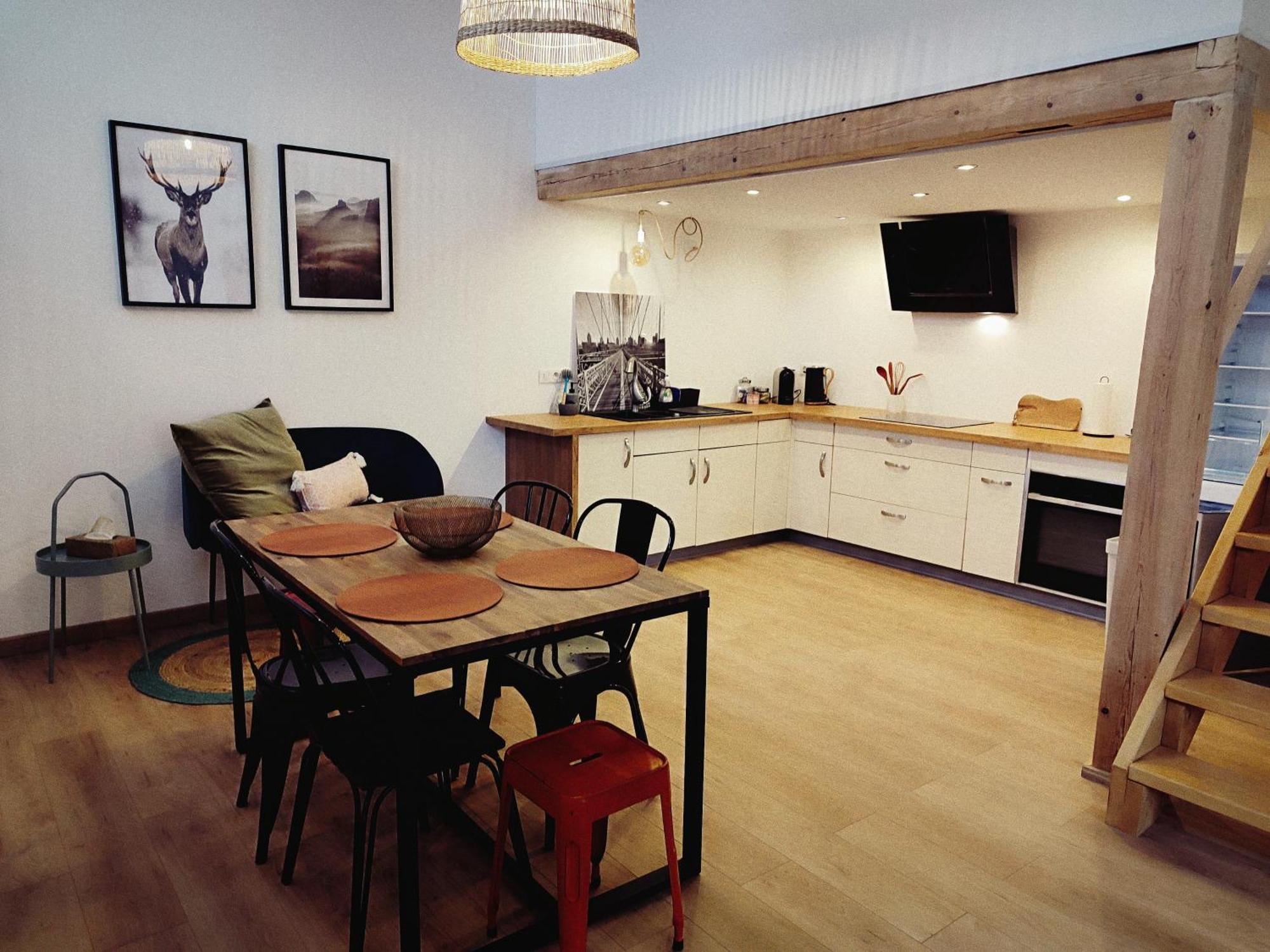 Le Chaleureux Loft 1 Minute Du Tram Appartement Lingolsheim Buitenkant foto